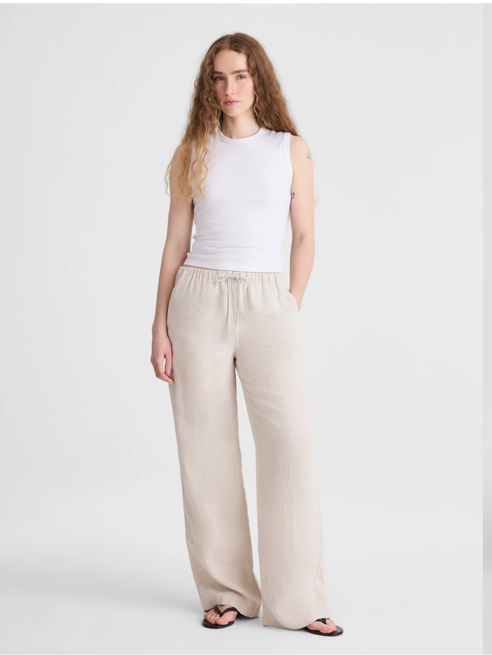 Madewell Pull-On Pants in 100% Linen
